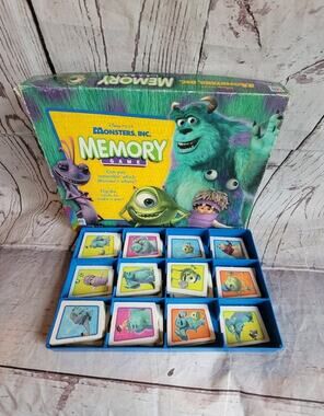 Hasbro Monsters Inc 2001 Memory Game Pixar Disney, Sully Boo incomplete